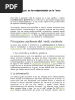 Ensayo Del Día de La Madre Tierra | PDF | Movimiento ...