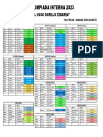 FIXTURE APROBADO Sab 5 de Agosto 2023