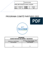 Programa Comite Paritario de Higiene y Seguridad-Agua Río Cristal