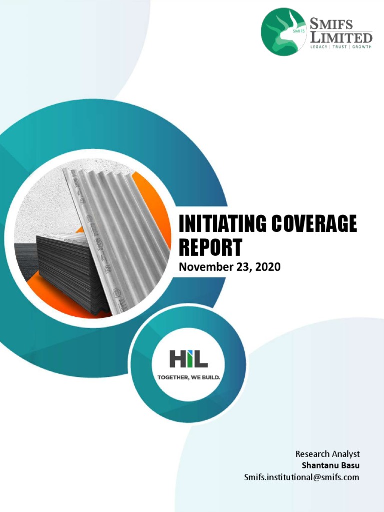 HIL Ltd. Initiating Coverage Report PDF Asbestos Brand