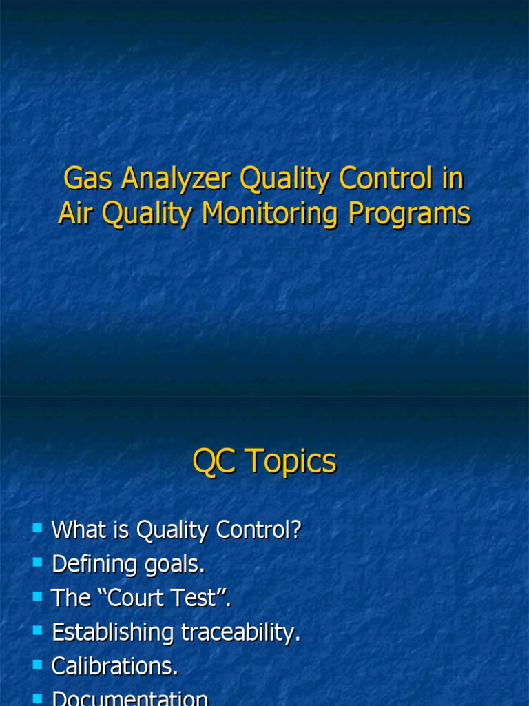 Quality Assurance PDF Calibration Particulates