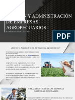 Gestion y Administracion de Empresas Agropecuarias