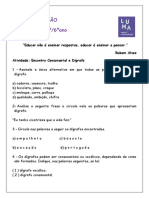 Atividade Enc. Consonantal e Dígrafo