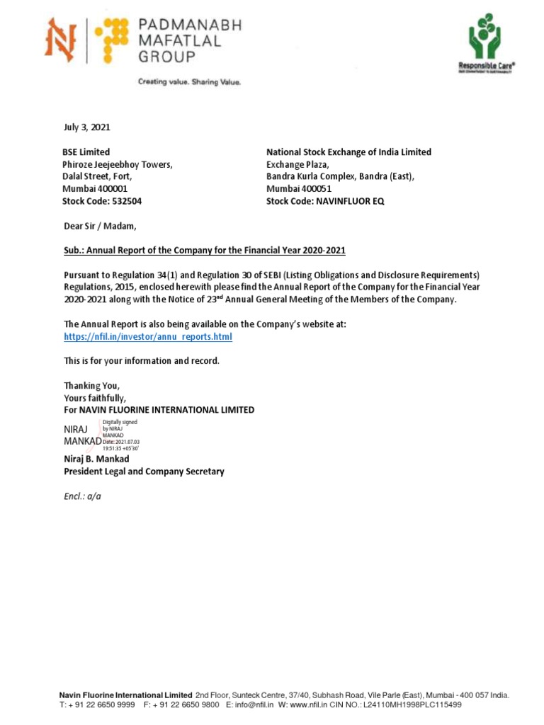 Navin Fluorine International Ltd 532504 March 2021 PDF