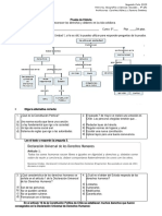 Prueba de Historia 5° - Unidad 1