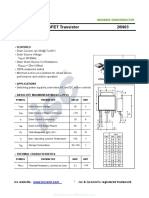 Isc N-Channel MOSFET Transistor 20N03: Features