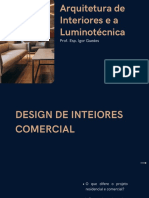 Aula 02 - Arquitetura de Interiores e A Luminotécnica