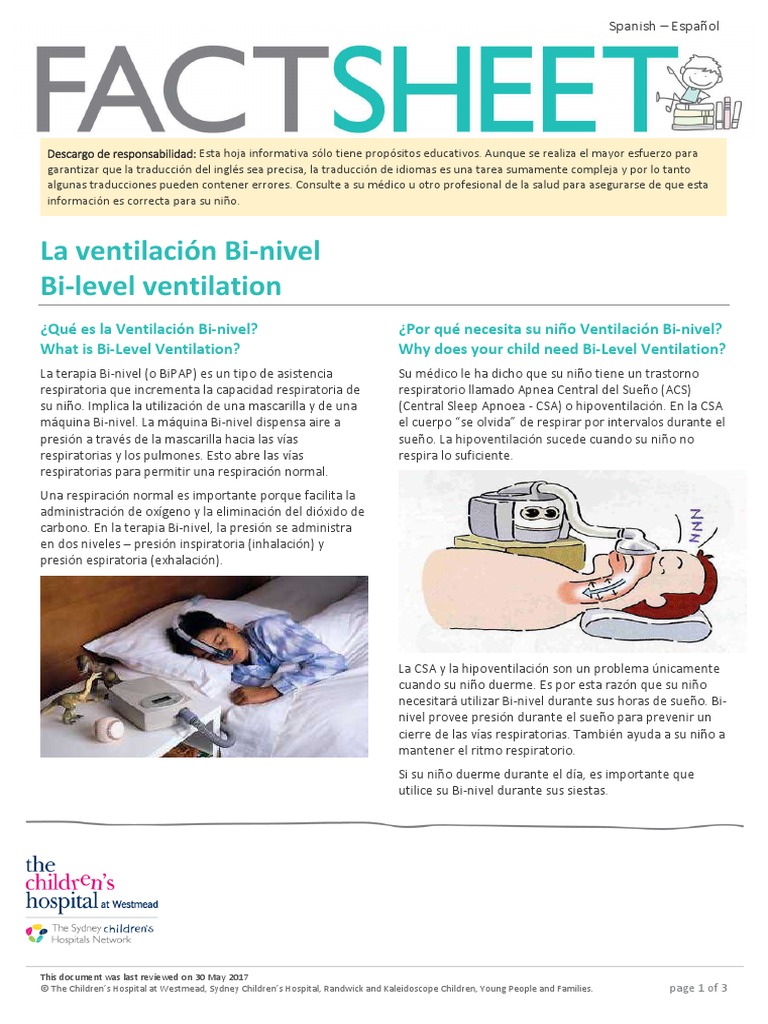 Sleep - Bi-Level Ventilation-Es | PDF | Sistema respiratorio | Fisiología