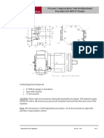 Pressure Compensation Control Adjustment Procedure For HPR-01 Pumps