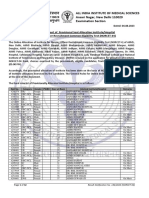 NORCET 4 Counseling Result-Website