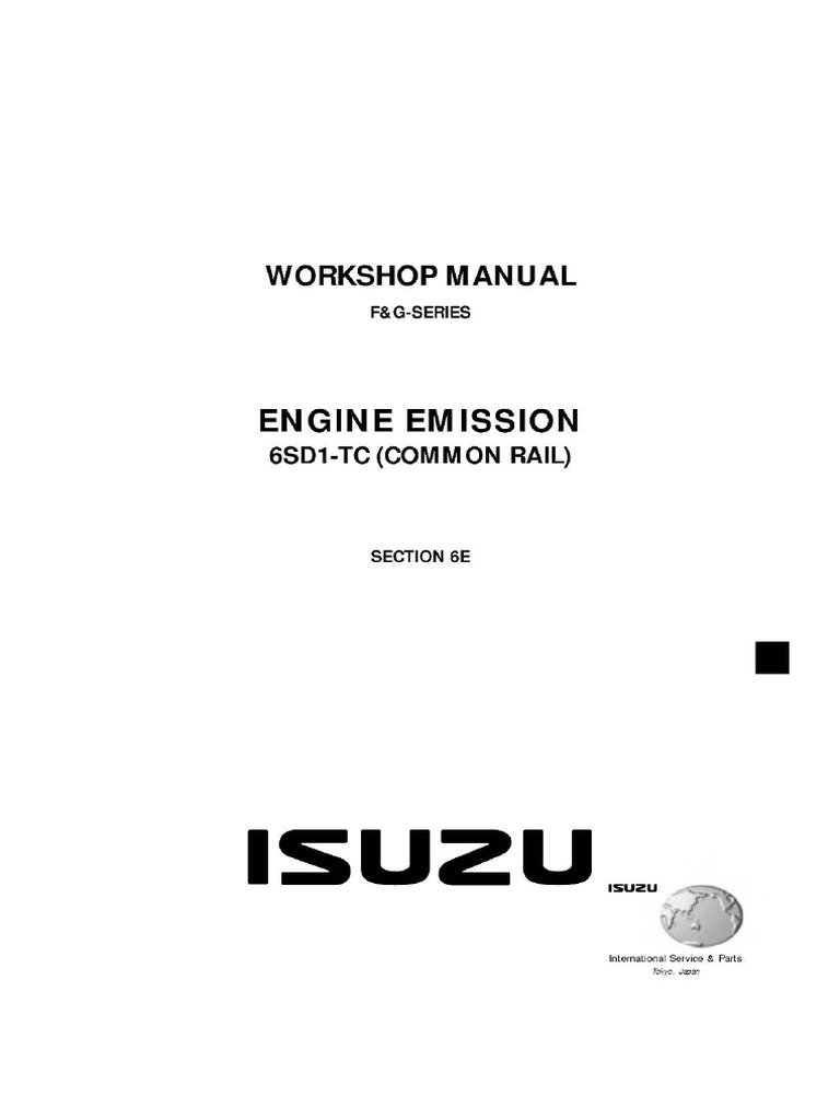 6SDEED-WE-0325AR - Engine Emmision (6SD1-TC (Common Rail) Model) | PDF
