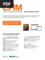 CPIM Learning System Module Content | PDF | Supply Chain