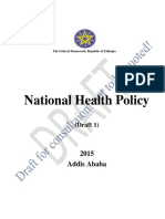 Draft Revised National Health Policy For Consultation Mar 2015-1