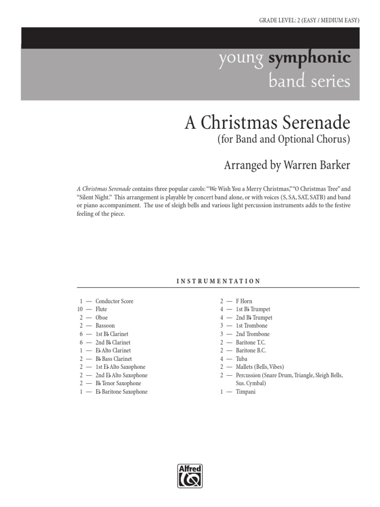 A Christmas Serenade Score PDF