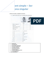 Homework - Present Simple 3RD Person Singular