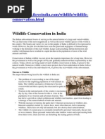 Download Wildlife Conservation in India by sudhir_485 SN66402170 doc pdf