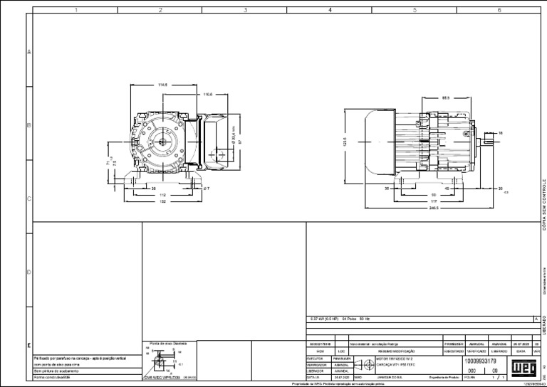 Plano de Motor WEG | PDF