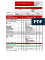 20.SSO-FO-020.01 - Formato de Check List de Retroexcavadora