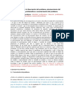 Pautas para La Descripción Del Problema o Situación Problematica