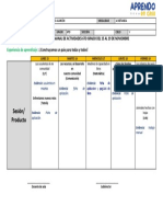 Planificador Semanal de Actividades 15 - 19 de Noviembre