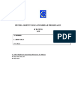 Objetivo Priorizados 5° Lenguaje