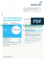 Your Electricity Spring Electricity Statement: What's My Balance?