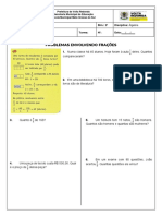 Lista de Exercícios - 7 Ano - Frações (Parte Do Todo)