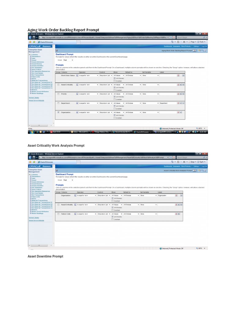 Asset Management Work Order Analysis | PDF