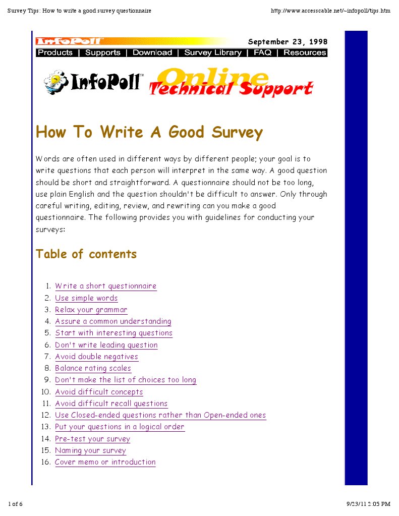 How To Write A Good Survey Questionnaire | PDF | Question | Questionnaire