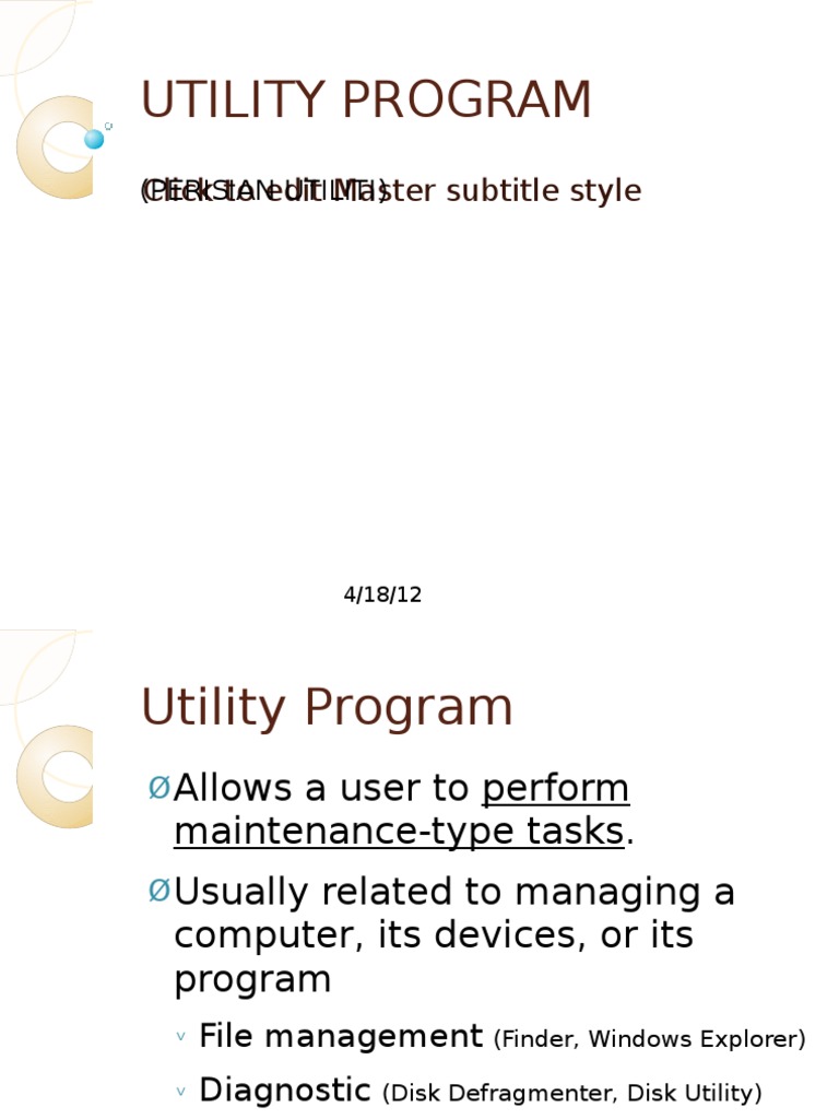 Utility Program | PDF | Antivirus Software | Bios