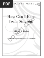 How Can I Keep From Singing