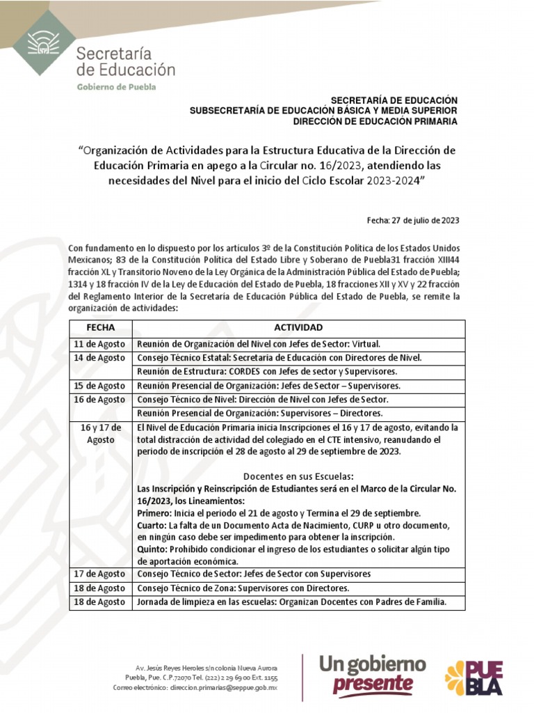 Actividades Inicio Ciclo Escolar 2023-2024 | PDF | Ciencias sociales