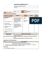 1° Grado - Sesiones Del 07 Al 11 de Agosto