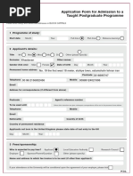 PGT Application Form