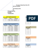 Jadwal Persiapan Fashion Show