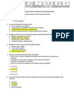 Examen Sustitutorio Técnicas de La Comunicación