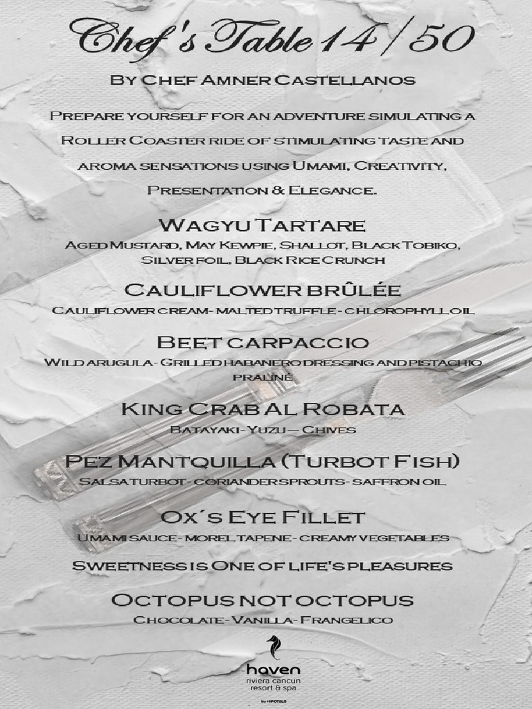 Chefs Table | PDF