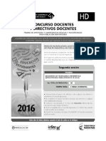 2016 Cuadernillo - T&i y Prueba Pscotécnica Docentes