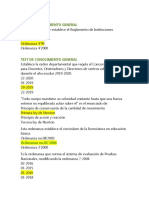 Ordenanzas y Leyes de Eduacion