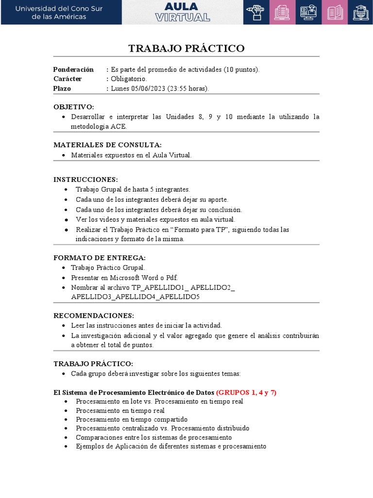 Trabajo Practico. Int. A La Informatica 2023 | Descargar gratis PDF ...