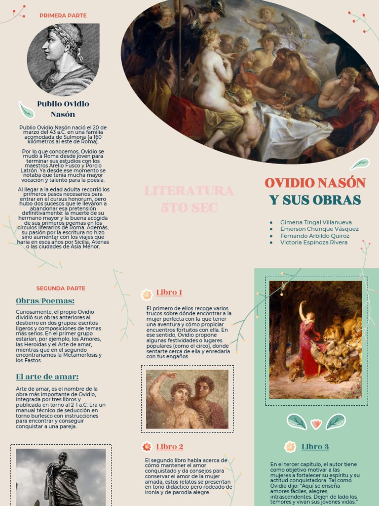 Ovidio: Vida y Obras Literarias | PDF