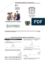 Cuadernillo 1 - Examen de Admisión