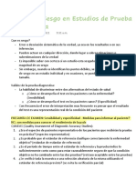 Riesgo de Sesgo en Estudios de Prueba Diagnóstica