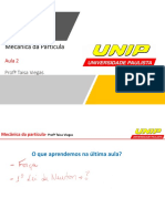 Aula 02 - Mec Da Partícula - Dinâmica - 2º e 3º Lei de Newton