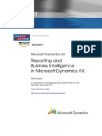 Reporting and BI in Microsoft Dynamics AX