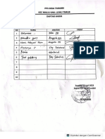 Daftar Hadir Minggu Ke 3 Juli 2023