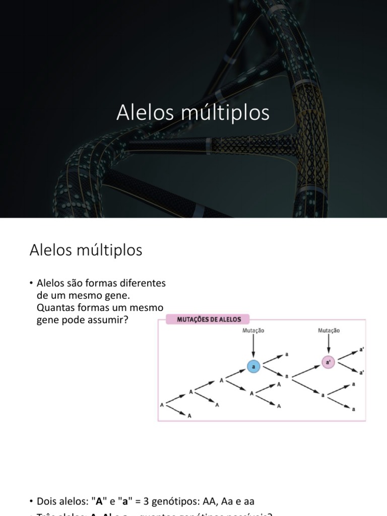 Genética dos Alelos Múltiplos ABO | PDF | Ciências Sociais | Bem-estar