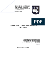 Trabajo derecho p.constitucional, control de constitucionalidad de leyes