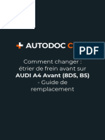 Comment Changer - Étrier de Frein Avant Sur AUDI A4 Avant (8D5, B5) - Guide de Remplacement