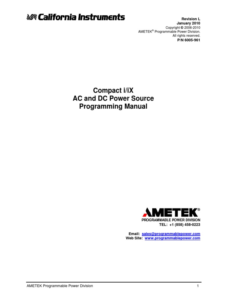 Compact Iix Series Programming Manual Rev L | PDF | Business ...